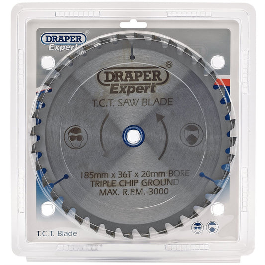 Draper 03637 Expert TCT Saw Blade 185 x 20mm 36T