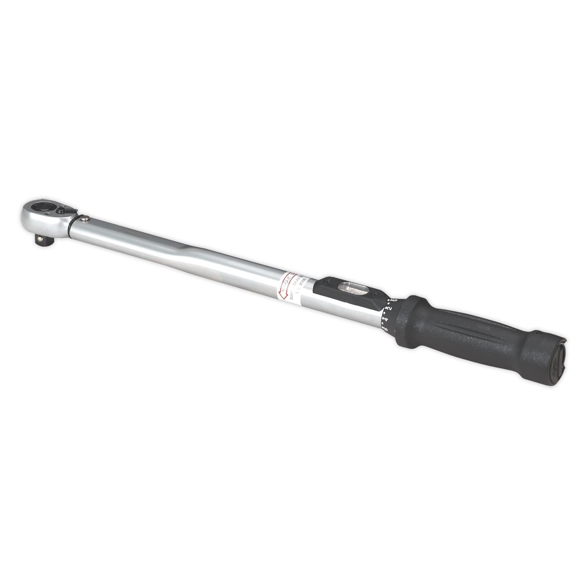 Sealey STW201 Torque Wrench Locking Micrometer Style 1/2"Sq Drive 40-210Nm(30-150lb.ft) Calibrated