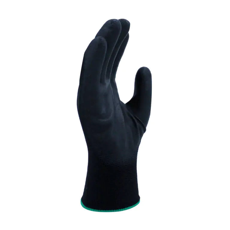 Warrior GL3PK Black PU Coated Safety Work Gloves Builders Gardening Mechanic