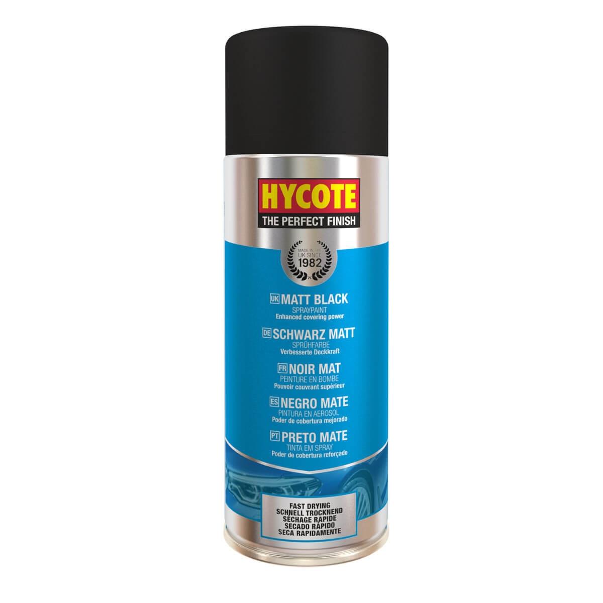 Hycote Matt Black Spray Paint 400Ml Xuk027