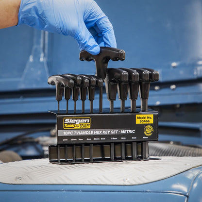 Siegen S0466 Hex Key Set 10pc T-Handle - Metric