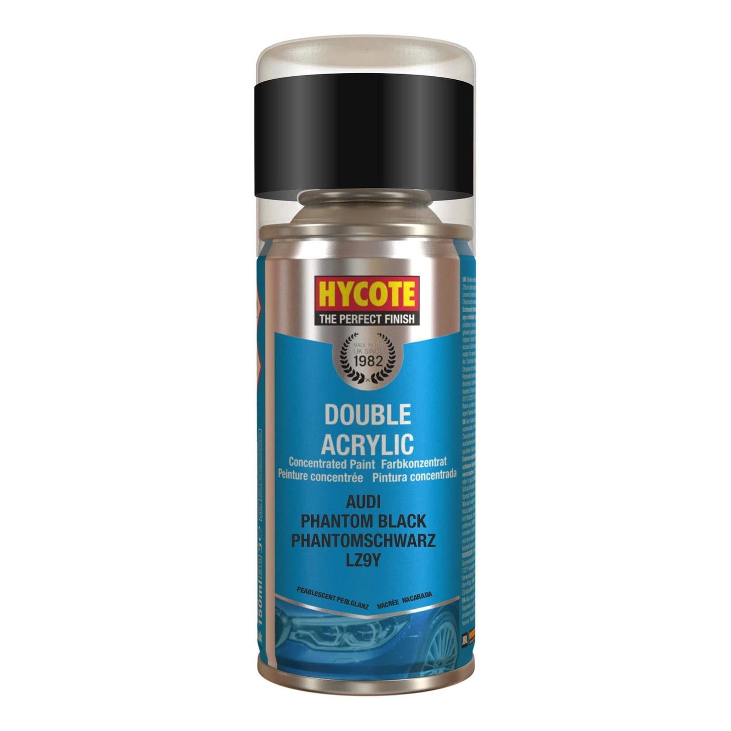 Hycote Audi Phantom Black Pearlescent Spray Paint 150Ml Xdad507 Hycote