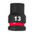 Milwaukee 13mm 1/2" Drive Shockwave Impact Socket Standard Length