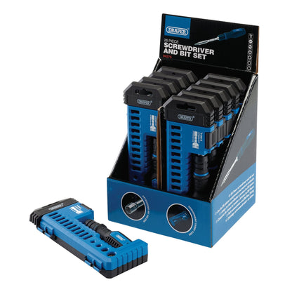 Draper 04275 Screwdriver and Bit Set with Extending Bit Holder 26 Piece