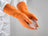 Ansell AlphaTec 87-370 G02T Orange Latex Rubber Gloves