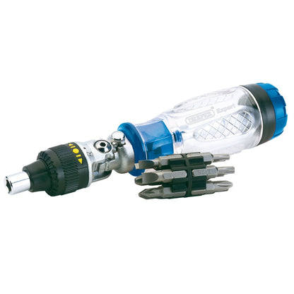 Draper 40855 Expert Ratcheting Screwdriver and Bit Set 14 Piece