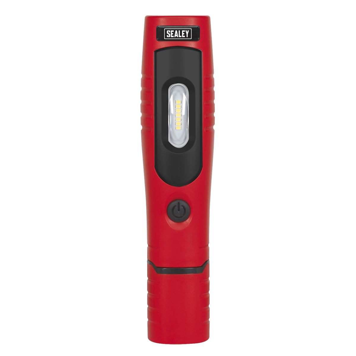 Sealey LED3602R Rechargeable 360° Inspection Light 4W & 3W SMD LED Red Lithium-ion