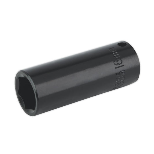 Sealey IS3816D Impact Socket 16mm Deep 3/8"Sq Drive