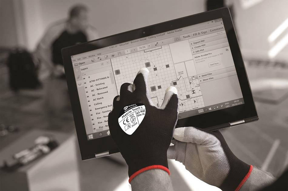 Polyco Matrix Touch Screen PU Coated Gloves