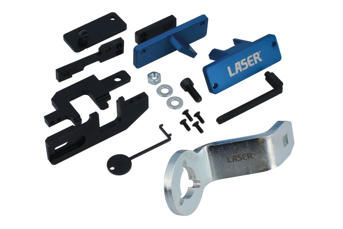 Laser Tools 8514 Engine Timing Master Kit (inc Pulley Holding Tool) for PSA Wet Belt 1.0, 1.2 Petrol