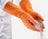 Ansell AlphaTec 87-370 G02T Orange Latex Rubber Gloves