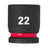 Milwaukee 22mm 1/2" Drive Shockwave Impact Socket Standard Length