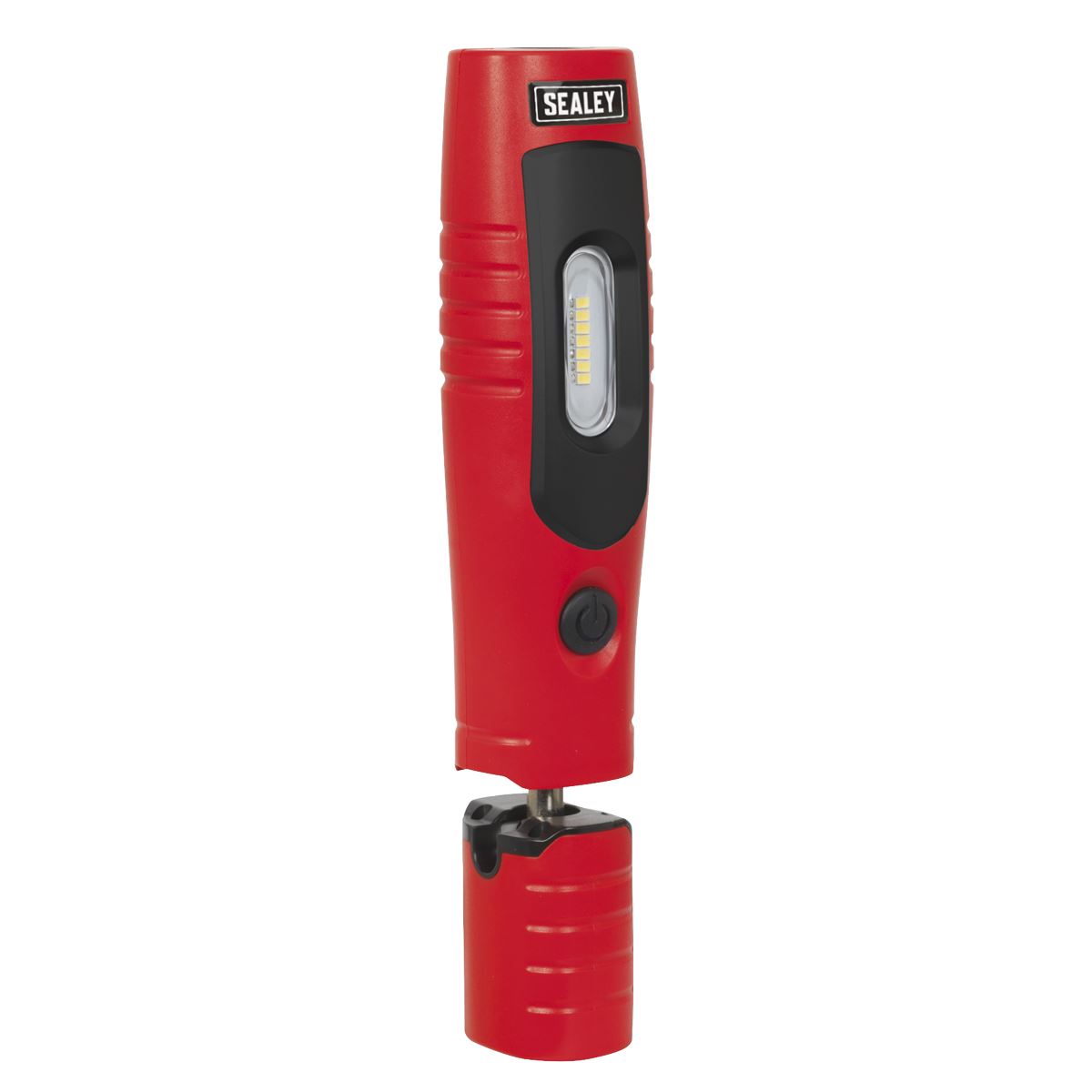 Sealey LED3602R Rechargeable 360° Inspection Light 4W & 3W SMD LED Red Lithium-ion