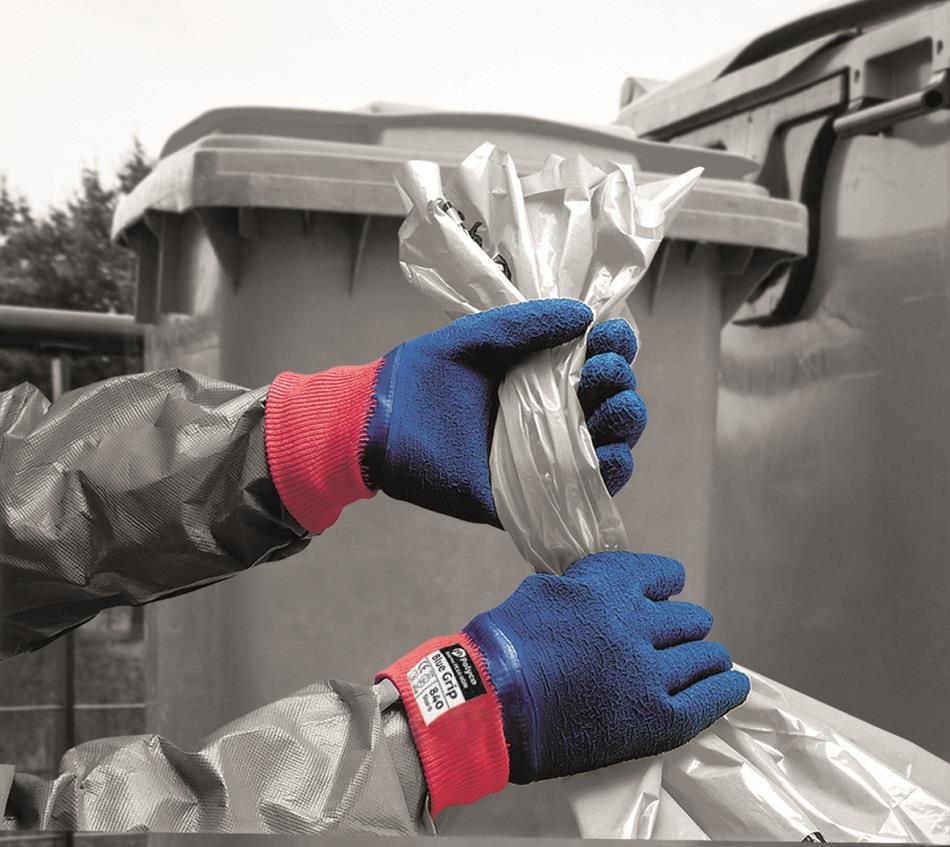 Polyco Blue Grip Latex Gloves