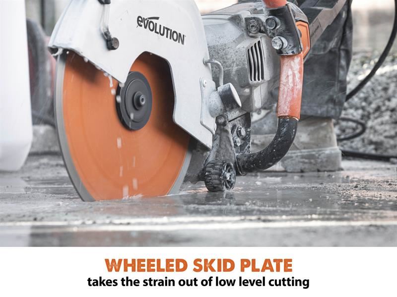 Evolution R300dct+ 300mm Electric Disc Cutter Concrete Saw 2400w 240v With Water Dust Suppression