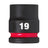Milwaukee 19mm 1/2" Drive Shockwave Impact Socket Standard Length