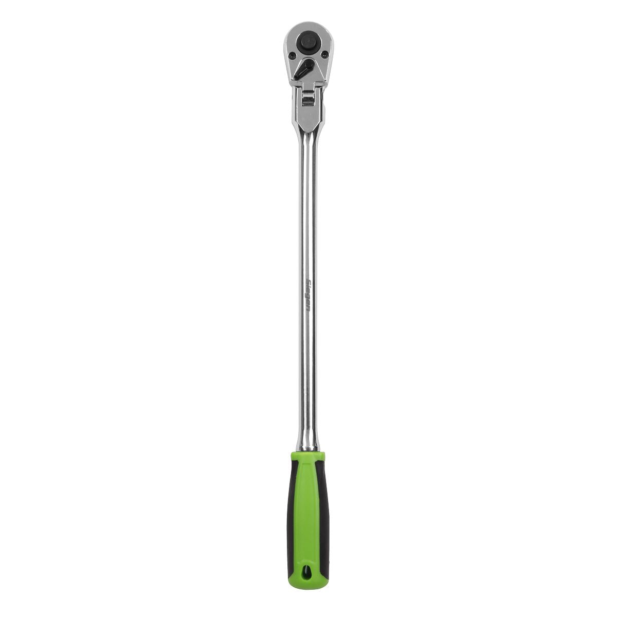 Siegen S01257 Ratchet Wrench 1/4"Sq Drive Long Flexi-Head Flip Reverse
