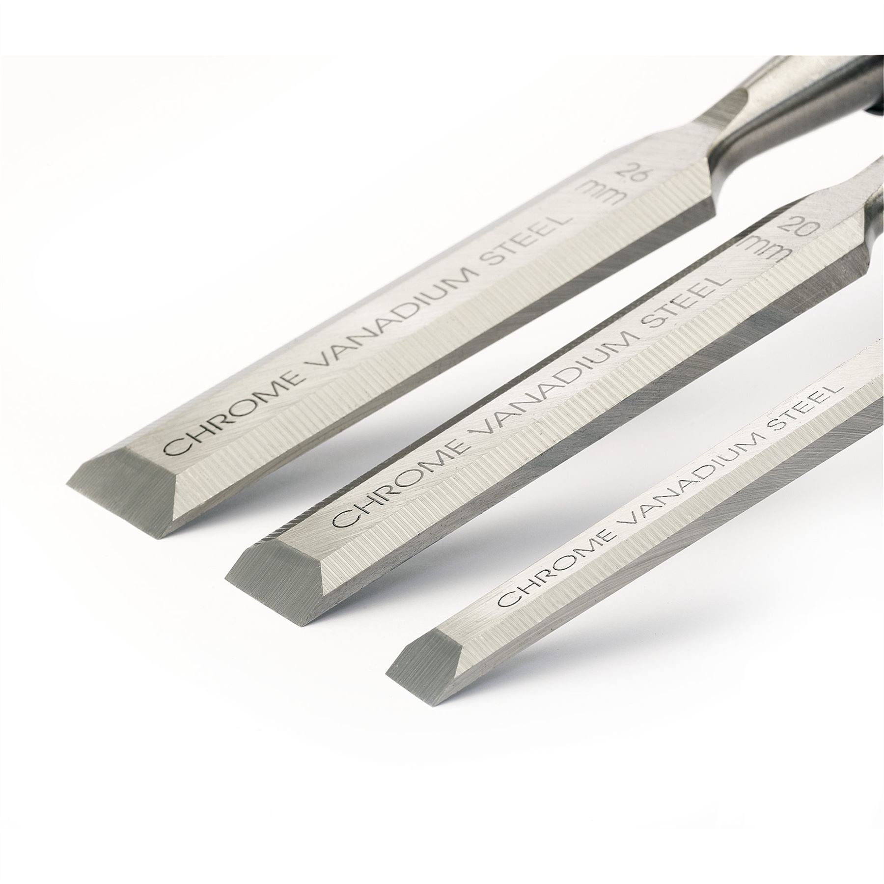 Draper 45865 Expert Soft Grip Bevel Edge Wood Chisel Set 150mm 3 Piece