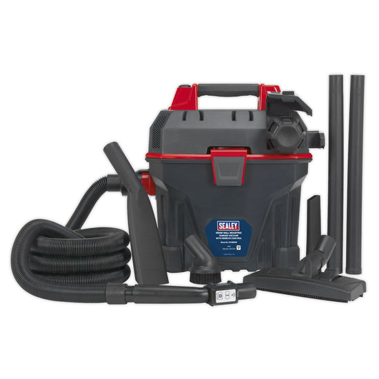 Sealey GV180WM Garage Vacuum with Remote Control 1500W - Wall Mounting