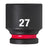 Milwaukee 27mm 1/2" Drive Shockwave Impact Socket Standard Length
