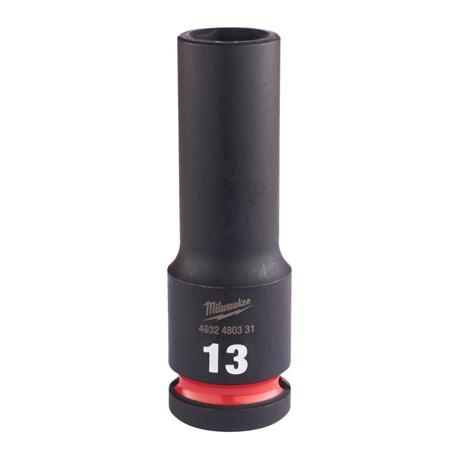 Milwaukee 13mm 1/2" Drive Shockwave Impact Socket Deep