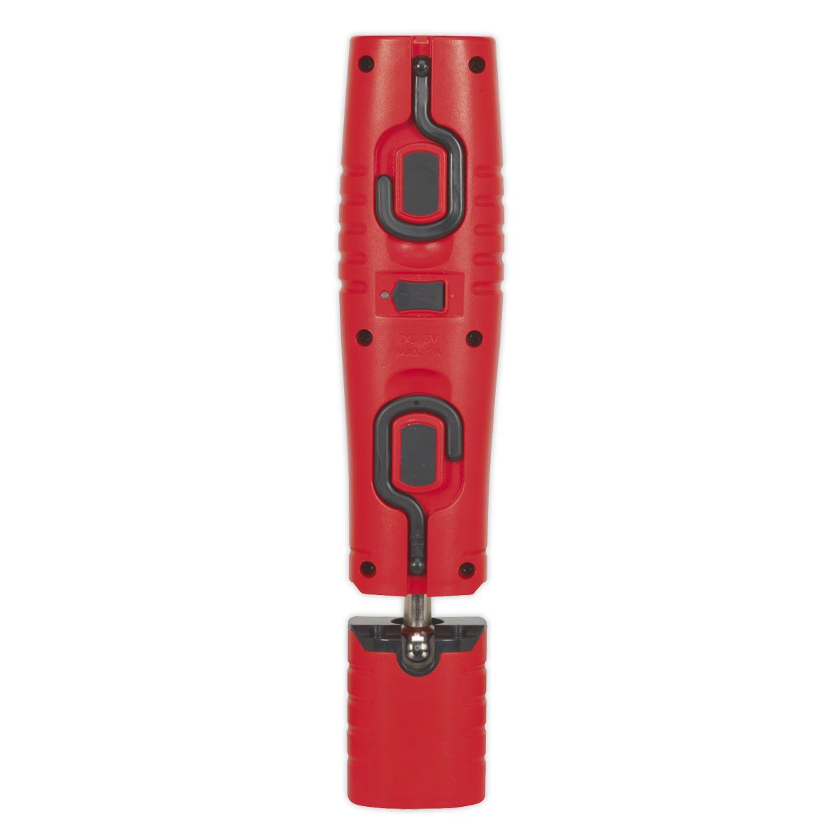 Sealey LED3602R Rechargeable 360° Inspection Light 4W & 3W SMD LED Red Lithium-ion