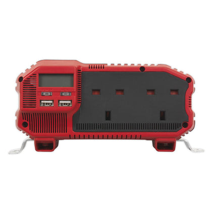 Sealey PI1500 Power Inverter Modified Sine Wave 1500W 12V DC - 230V ~ 50Hz