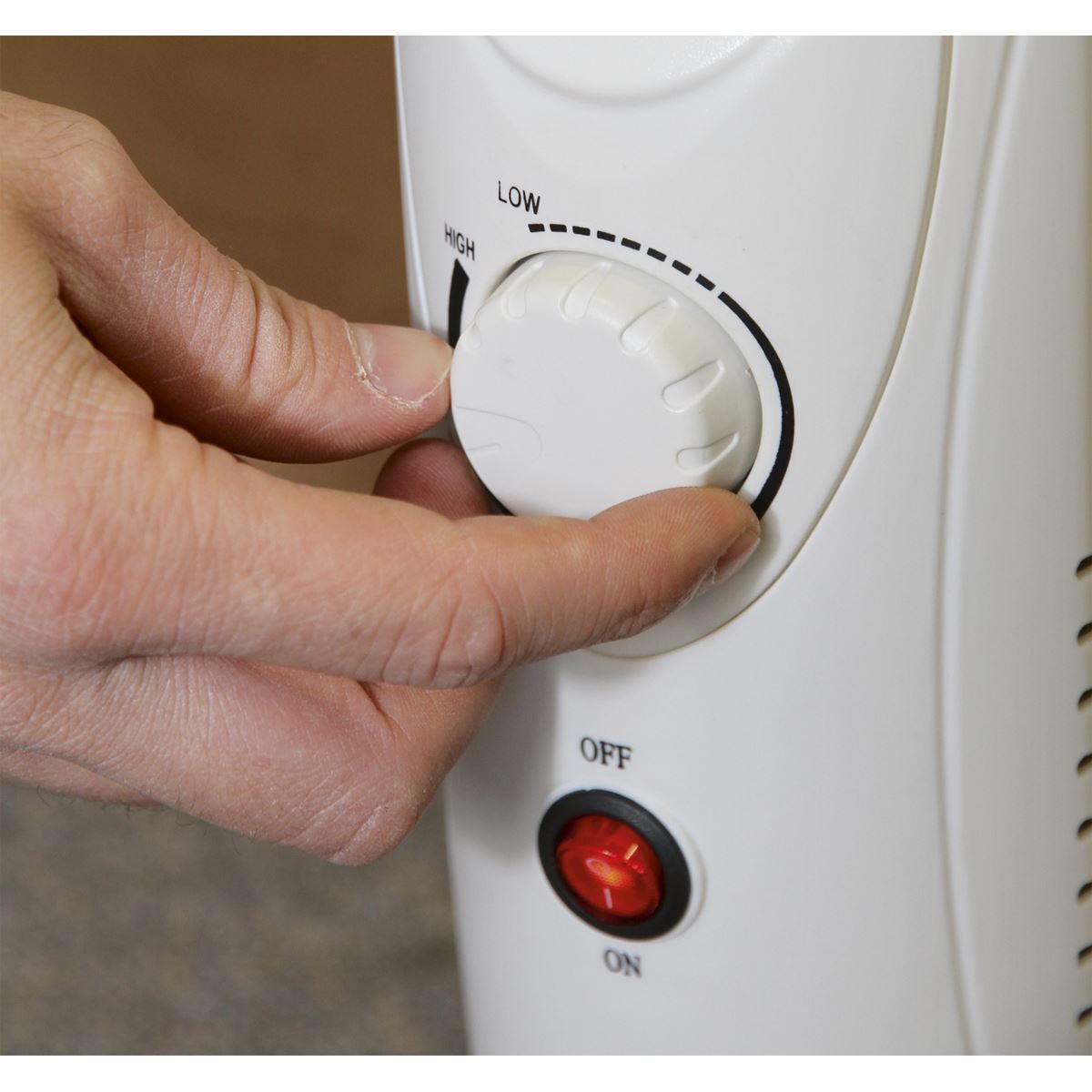 Sealey RD800 6-Element Oil-Filled Mini Radiator 800W/230V