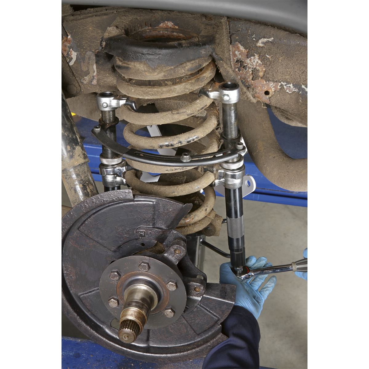 Sealey AK3843 Coil Spring Compressor Set 2pc Heavy-Duty 1200kg/Pair