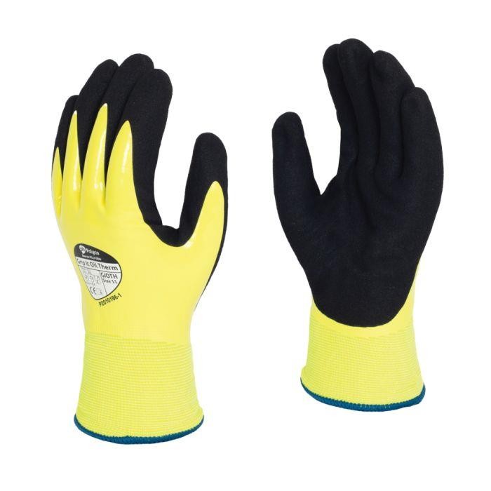 POLYCO Grip It Oil Therm Warm Winter Fleece Lined Waterproof Safety Work Gloves