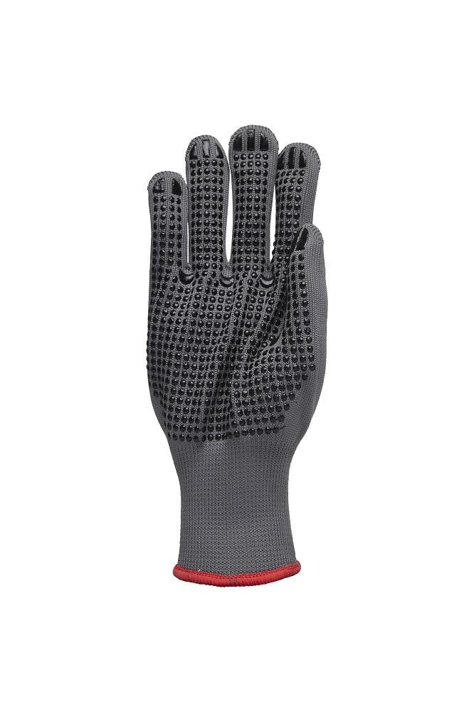Polco Matrix D Grip Grey PVC Polka Dot Palm Nylon Work Gloves Warehouse Packing