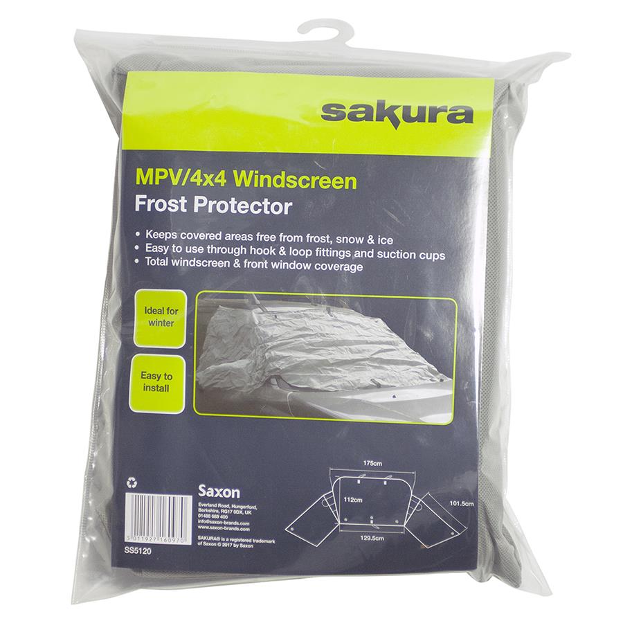 Sakura Car / MPV / 4x4 Windscreen Frost Protector Wrap Around Winter Frost / Sno