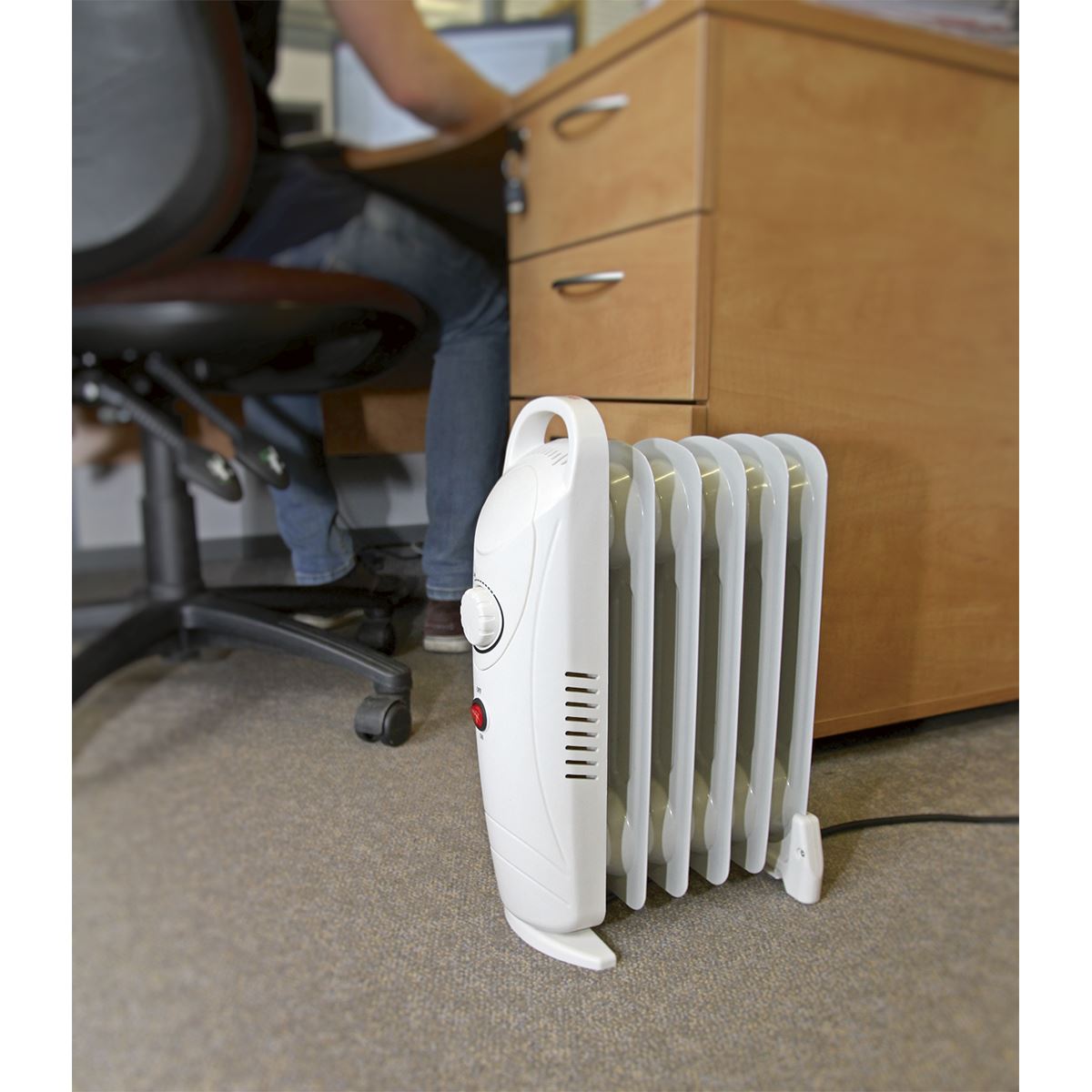 Sealey RD800 6-Element Oil-Filled Mini Radiator 800W/230V