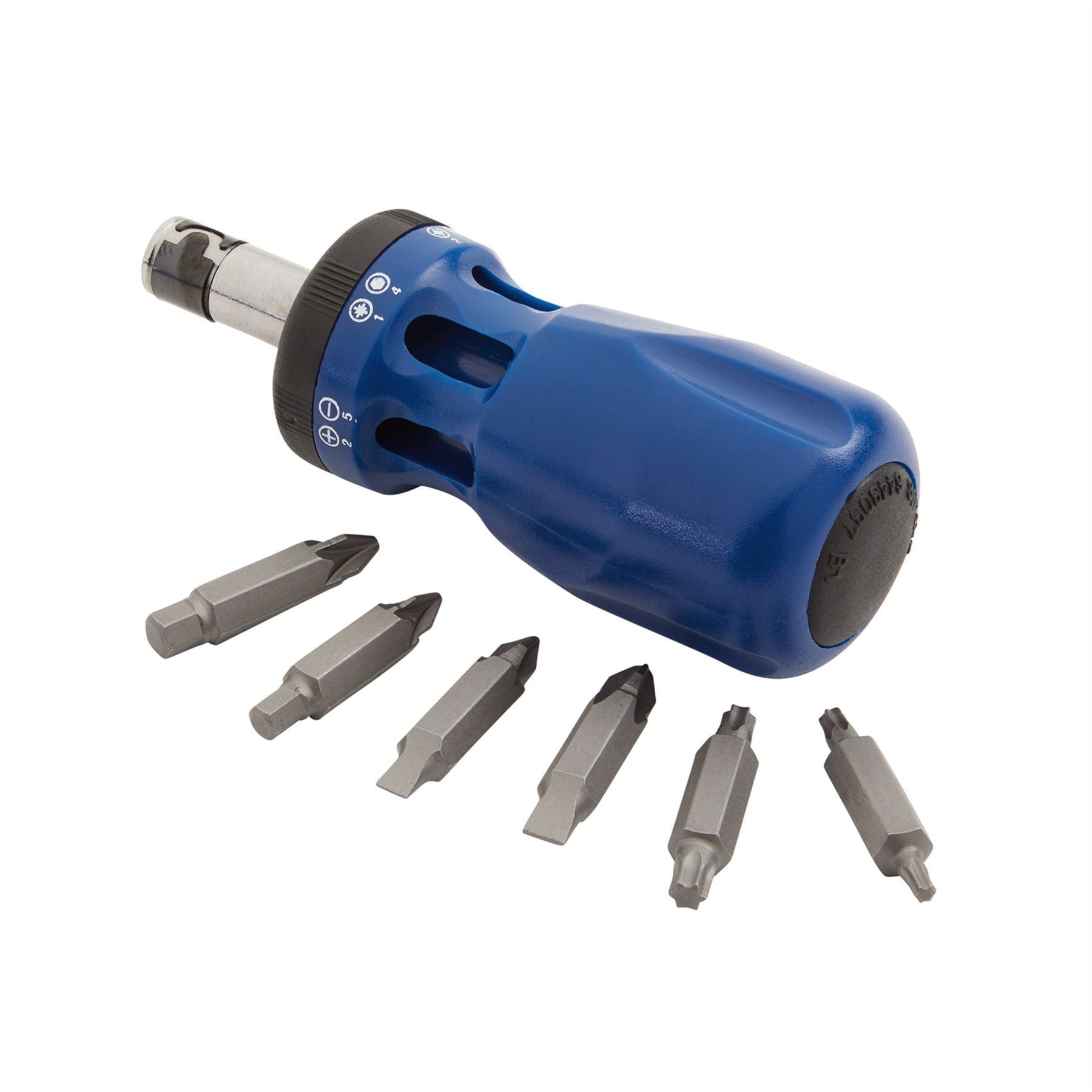 Draper 75065 Stubby Ratchet Screwdriver and Bit Sets Countertop Display 24 Piece