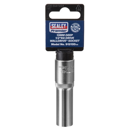 Sealey S1213D WallDrive® Socket 13mm Deep 1/2"Sq Drive