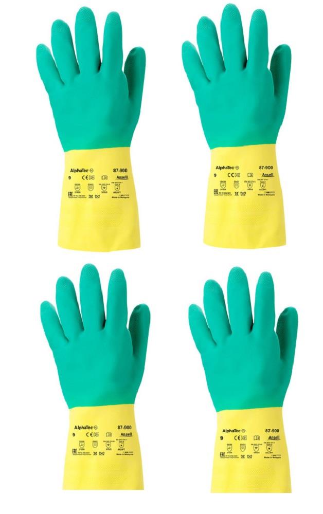 Ansell AlphaTec 87-900 Latex | Neoprene Chemical Resistant Gloves
