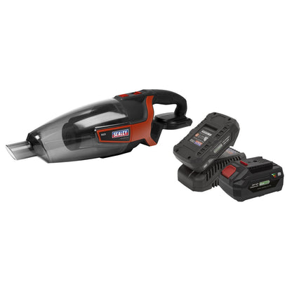 Sealey CP20VCVKIT Cordless Handheld Vacuum Cleaner 650ml 20V SV20 Series Kit - 2 Batteries