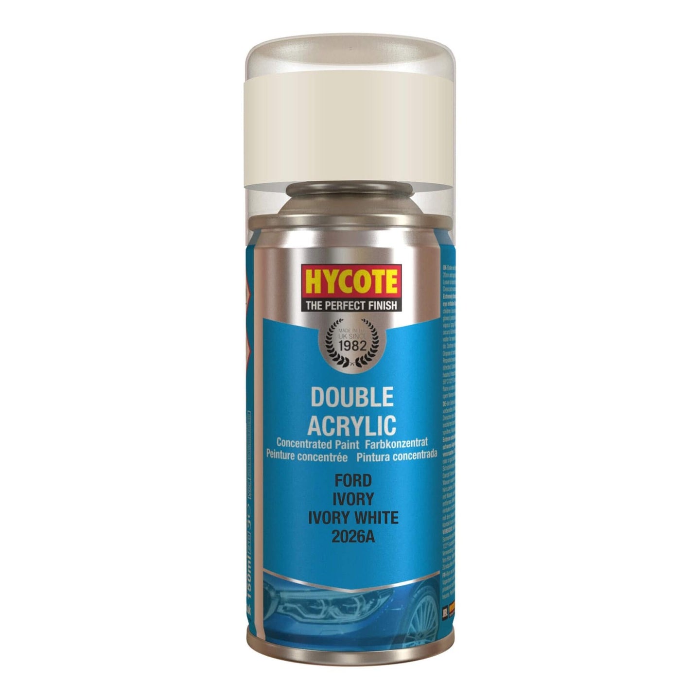 Hycote Ford Ivory Double Acrylic Spray Paint 150Ml Xdfd602 Hycote