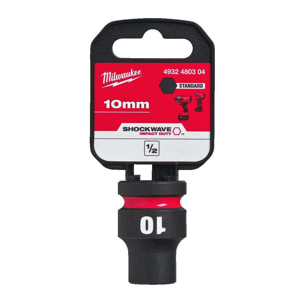 Milwaukee 10mm 1/2" Drive Shockwave Impact Socket Standard Length