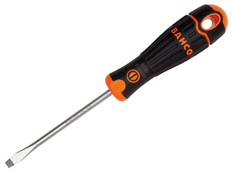 Bahco Bahcofit Screwdriver Flared Slotted Tip 5.5 X 125mm