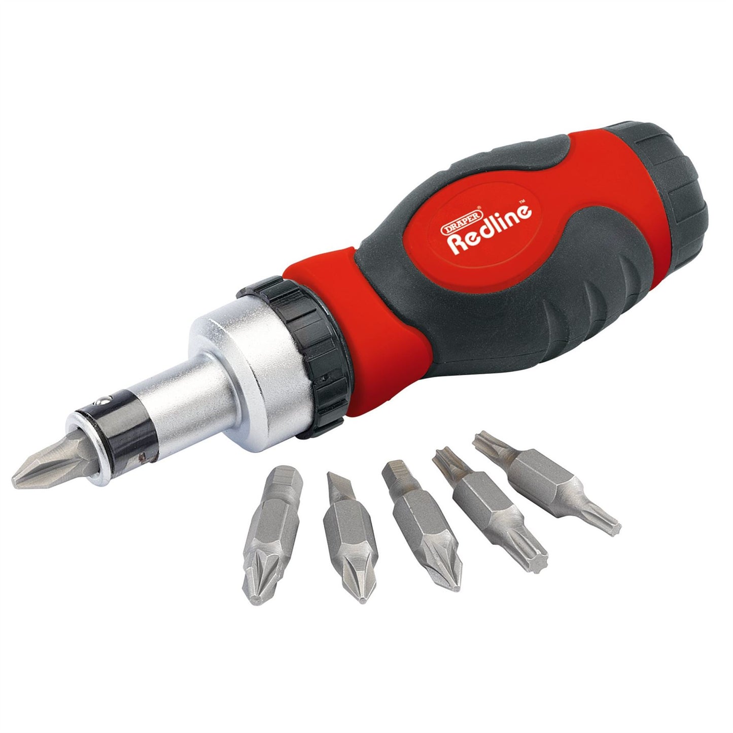Draper 68924 Redline® Ratcheting Screwdriver and Bit Set 6 Piece