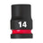 Milwaukee 14mm 1/2" Drive Shockwave Impact Socket Standard Length