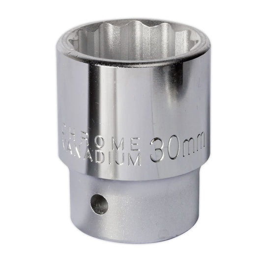 Sealey S34/30 WallDrive® Socket 30mm 3/4"Sq Drive