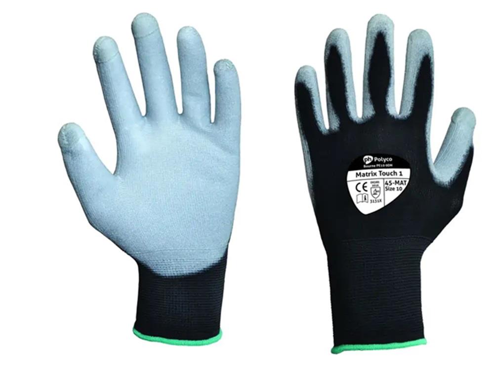 Polyco Matrix Touch Screen PU Coated Gloves