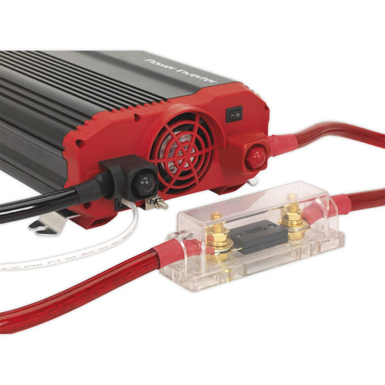 Sealey PI1500 Power Inverter Modified Sine Wave 1500W 12V DC - 230V ~ 50Hz