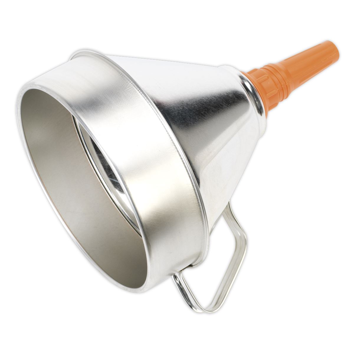 Sealey FM20 Metal Funnel with Filter 200mm