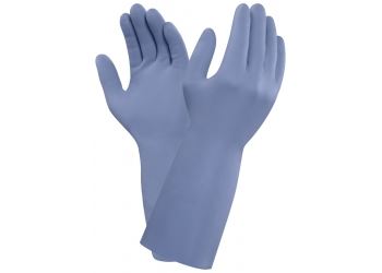 Ansell AlphaTec 37-520 (G21B) Soft Blue Nitrile Rubber Gloves