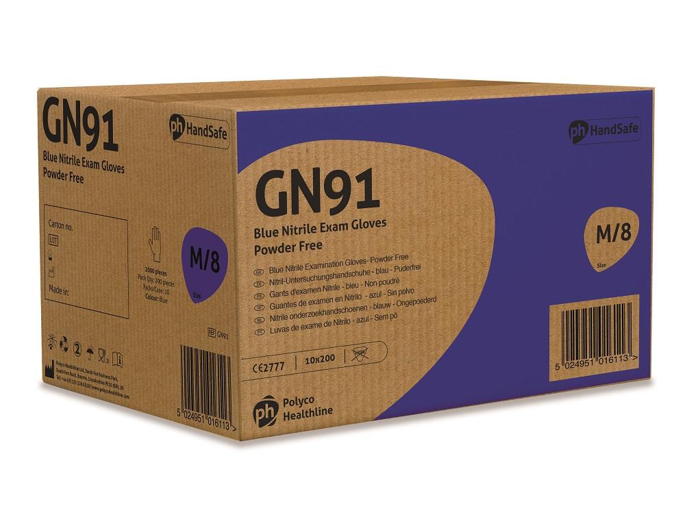 Polyco Handsafe GN91 Nitrile Disposable Gloves