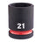 Milwaukee 21mm 1/2" Drive Shockwave Impact Socket Standard Length