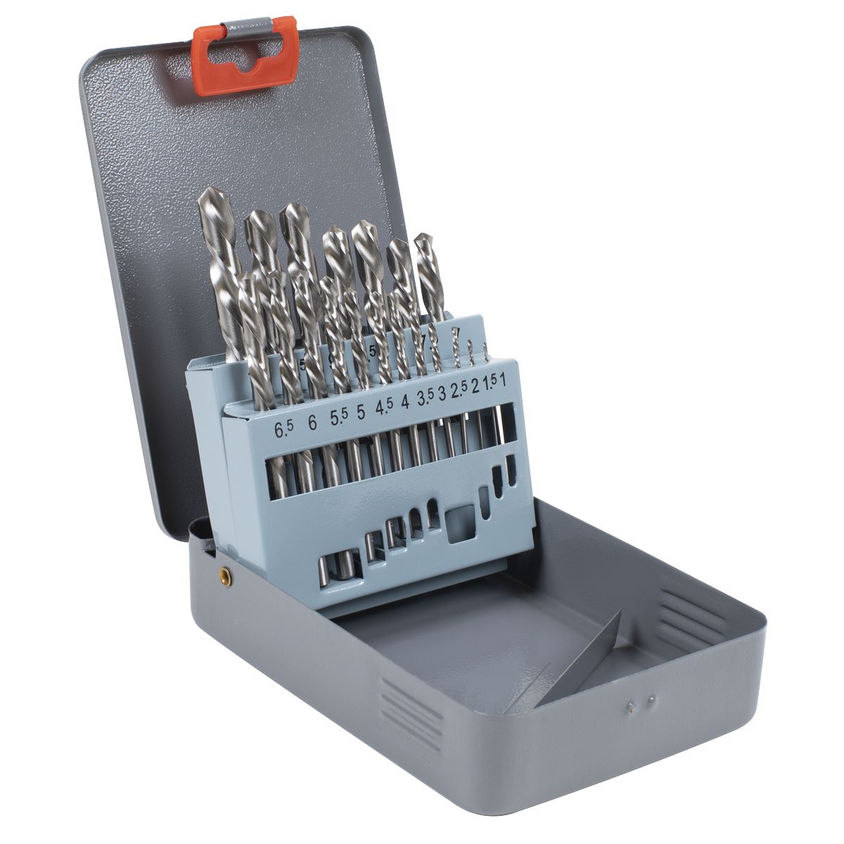 Sealey AK8190 Left-Hand Spiral Drill Bit Set 19pc